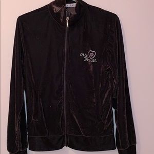 Velour dark brown Zippie hoodie 🤎🎄🎁